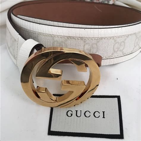 men gucci belt white|Gucci belts outlet for men.